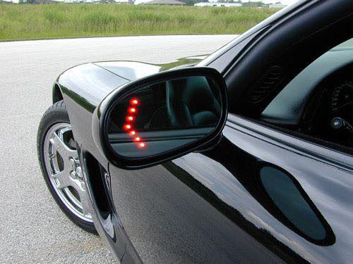 Car With Signal Showing Intent to Turn